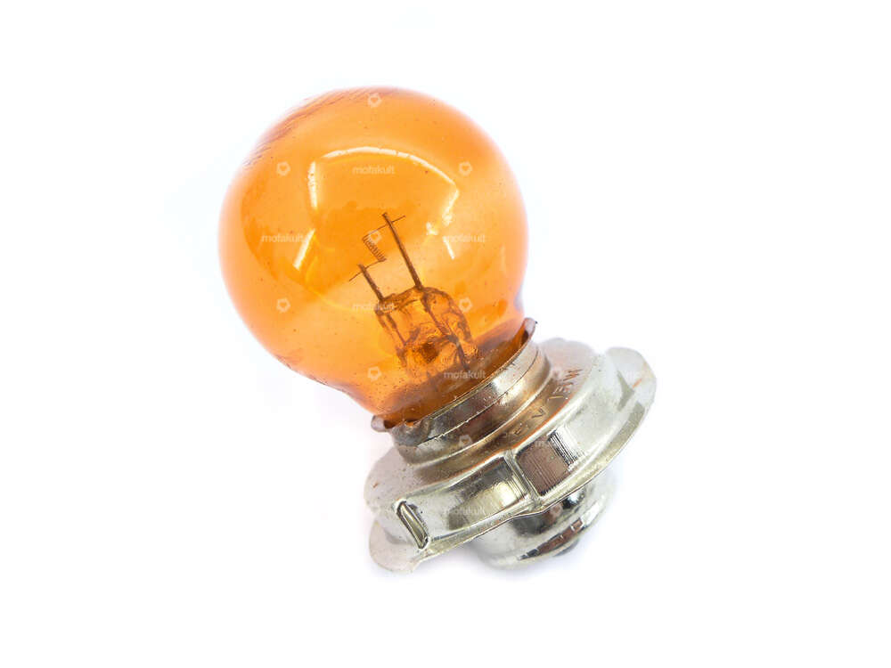 GPO bulb 6V - 15W (P26s) with collar, orange 1-filament Carousel Image 1
