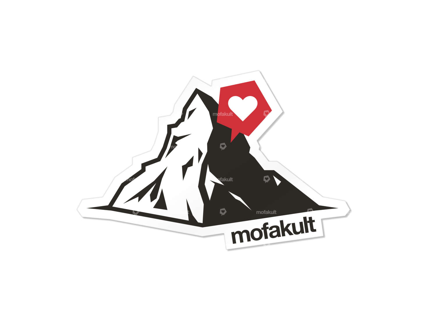 Sticker "mofakult Matterhorn" 75 x 49 mm Carousel Image 1