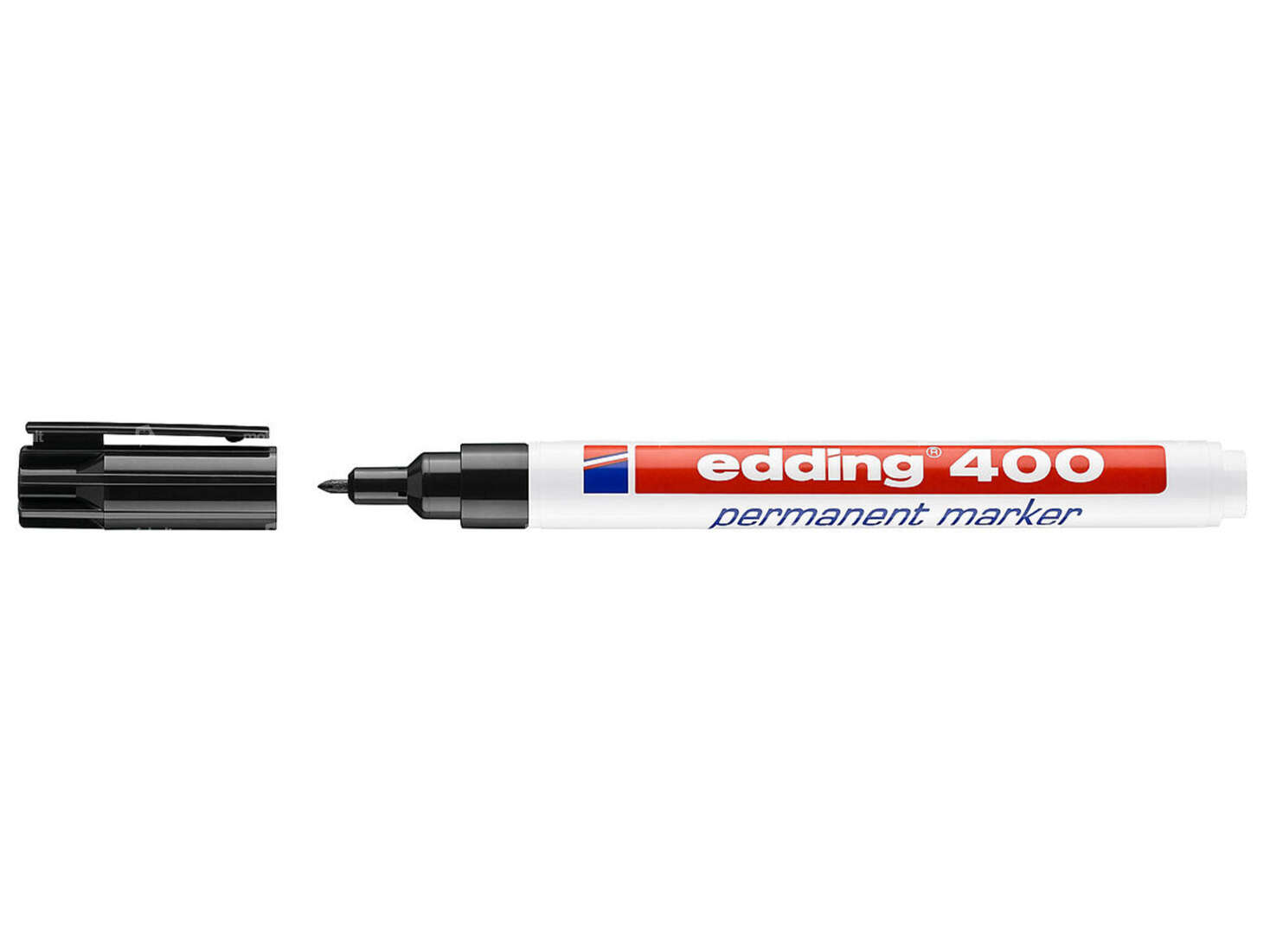 edding 400 Permanentmarker 1 mm schwarz Carousel Image 1