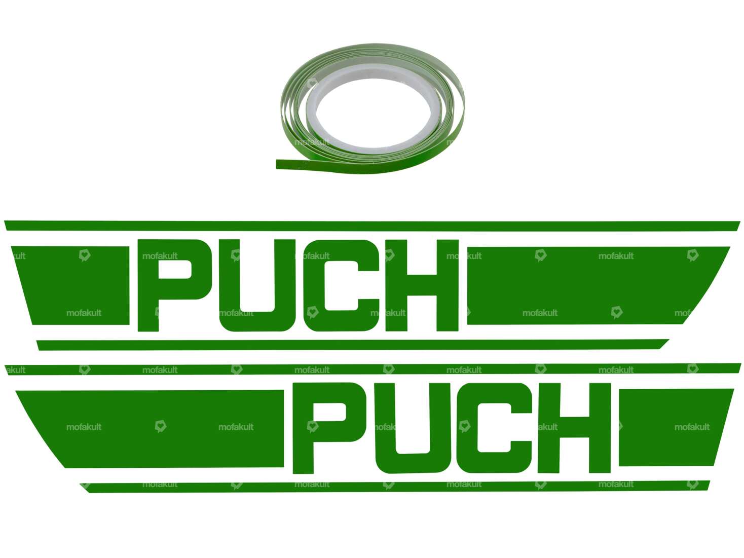 Klebersatz Tank grün Folienplot | Puch X30 Carousel Image 1