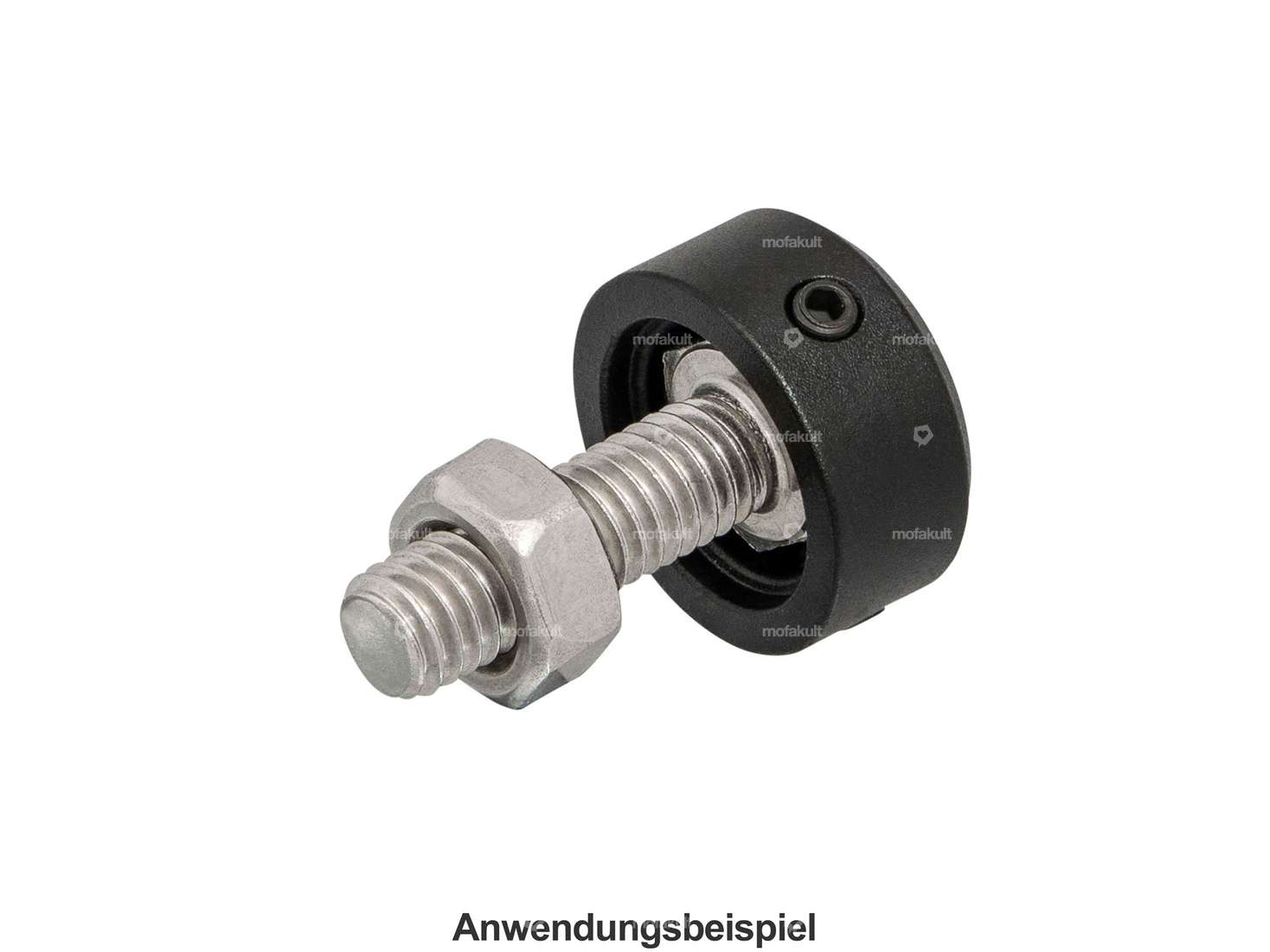 66HEROES Abdeckung Sechskant M8 Alu schwarz eloxiert Carousel Image 4