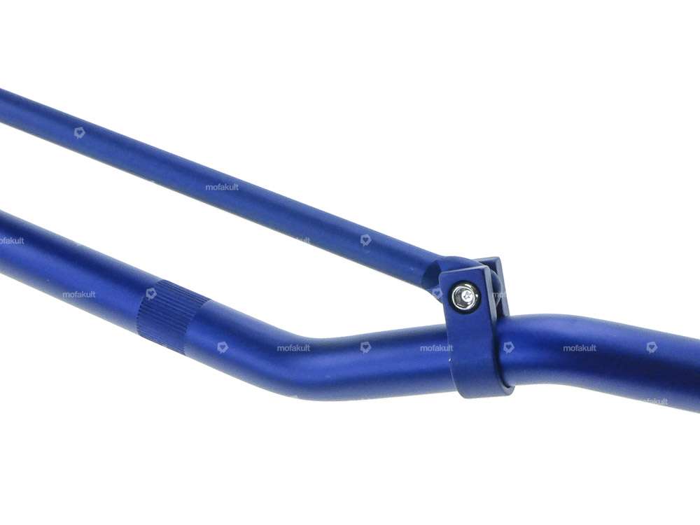 Racing handlebar fork plate 8 cm / wide aluminum blue Carousel Image 2