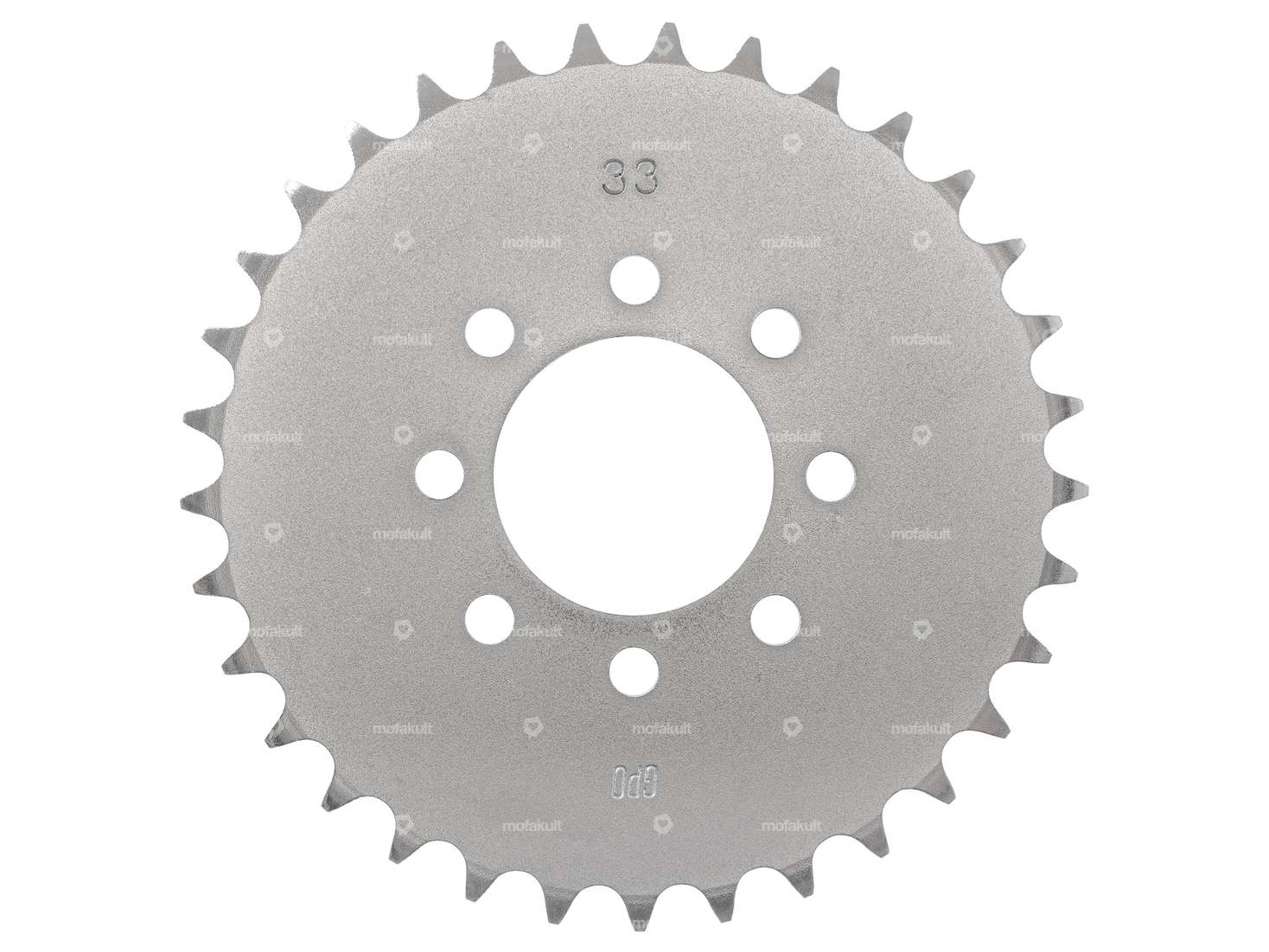 GPO sprocket 33 teeth (8 hole) galvanized | Tomos Carousel Image 1