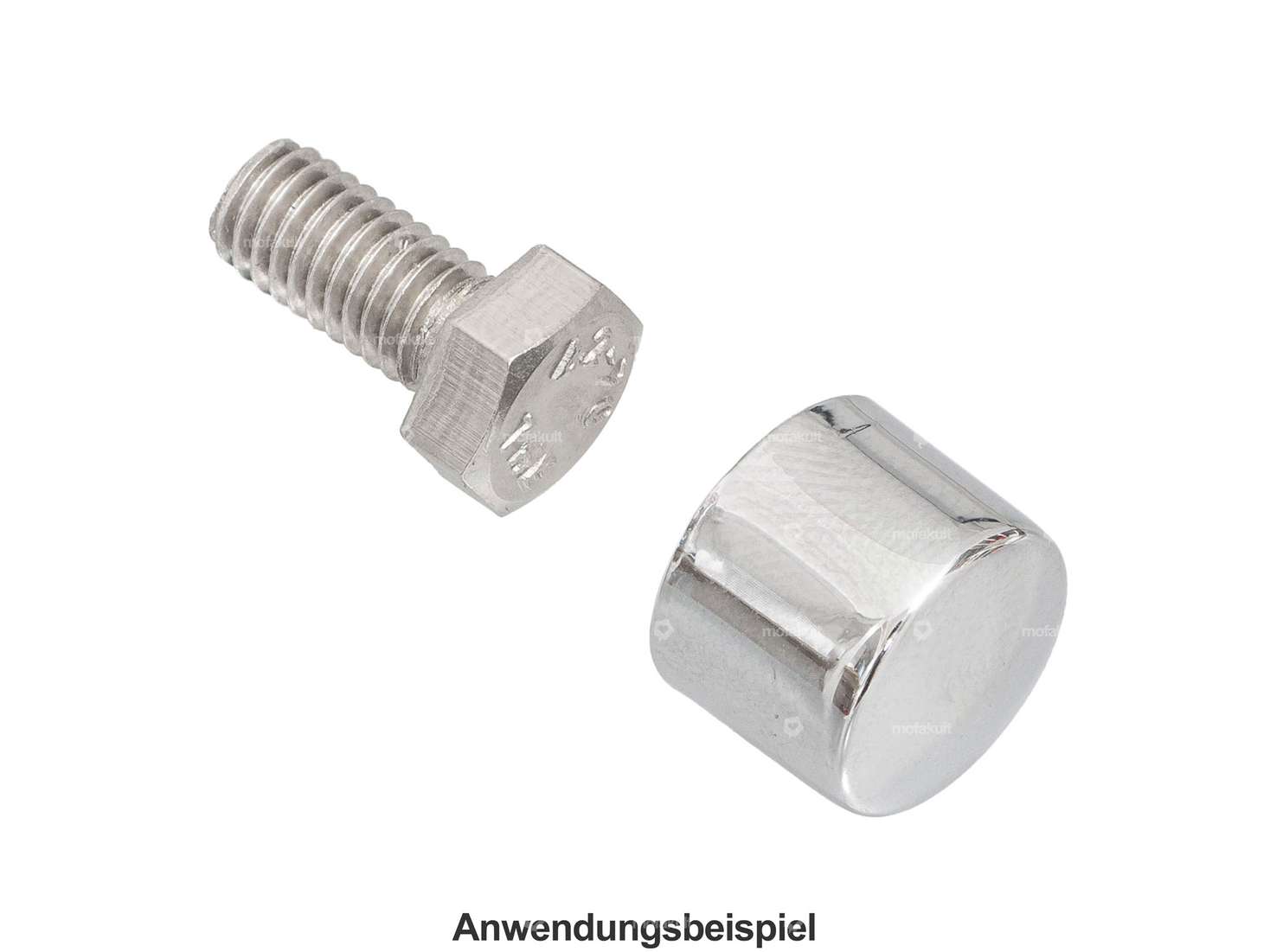 Abdeckung SW8-Aussensechskant (M5) Chrom Carousel Image 3