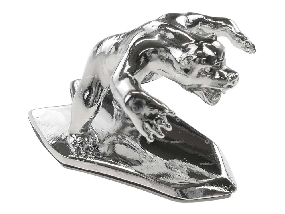 Zierfigur Wild Bear gross Chrom Carousel Image 1