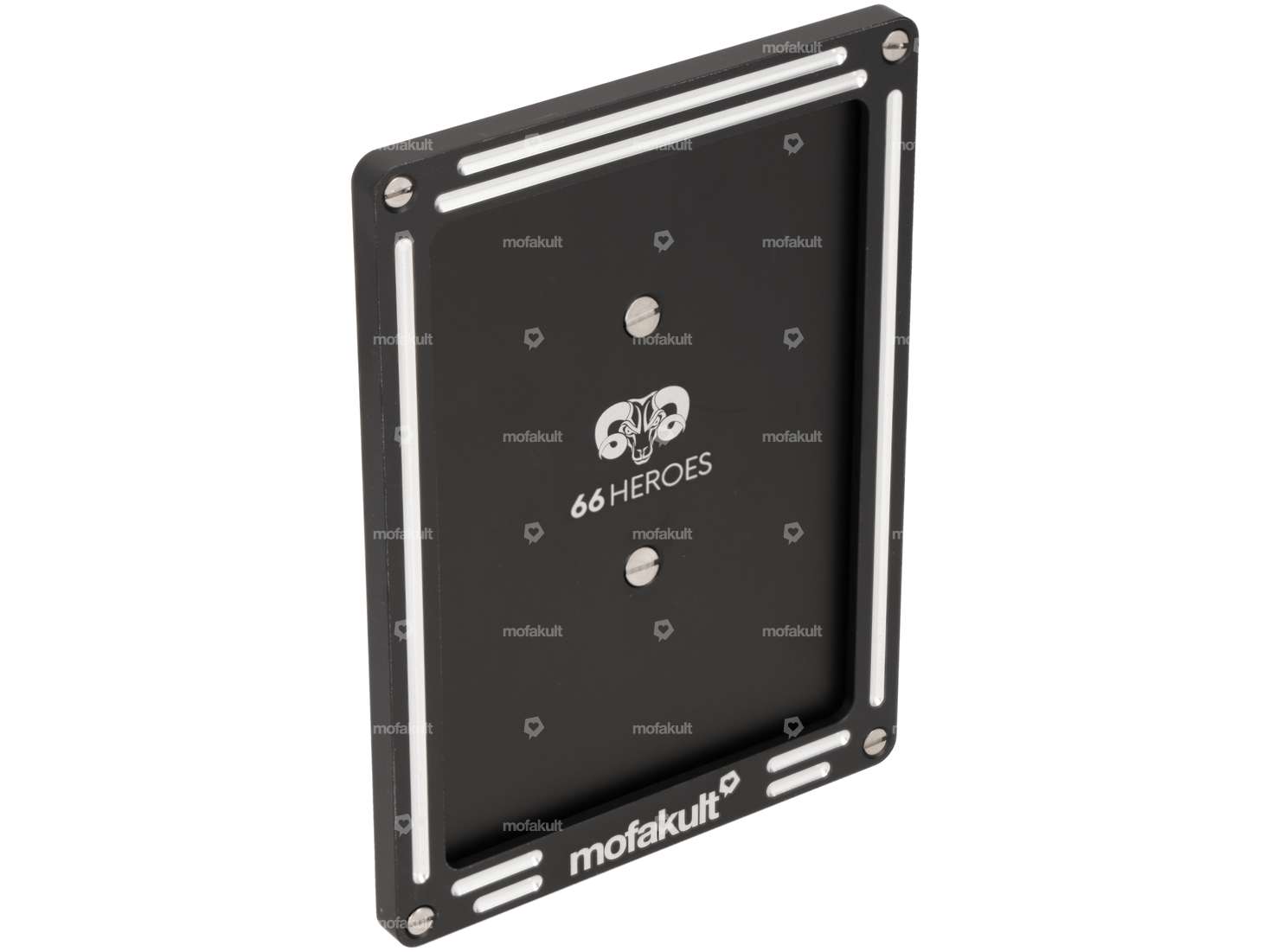 66HEROES Nummernrahmen Custom «mofakult» schwarz (CH-Version) Carousel Image 1