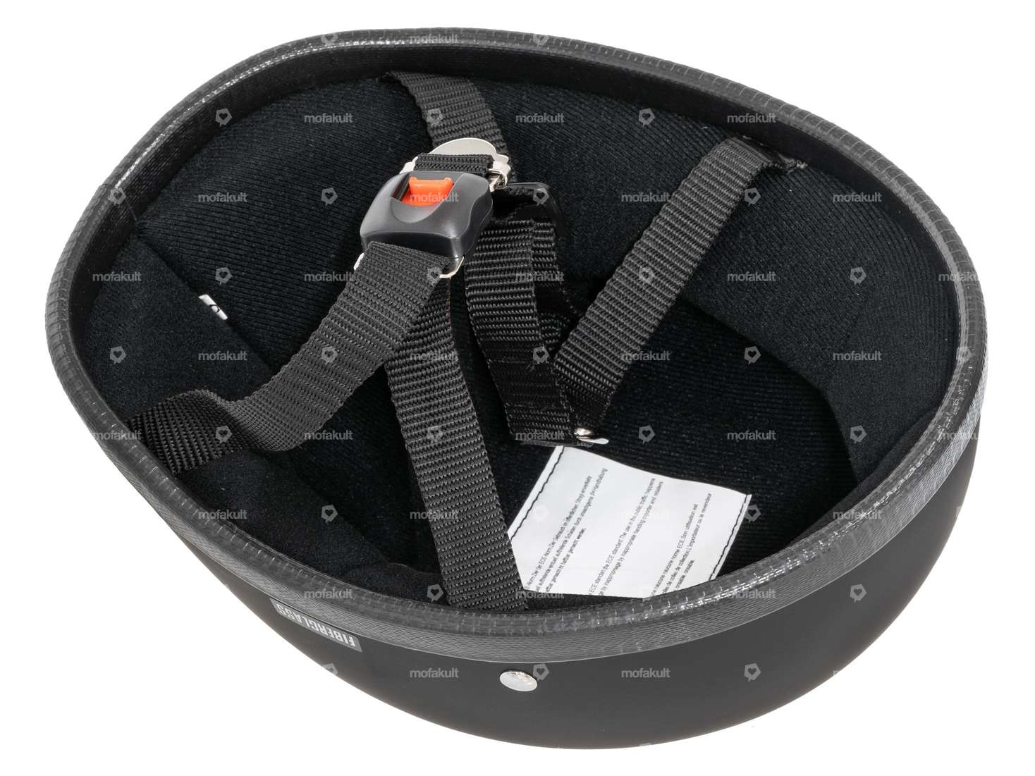 Topfhelm «Harley» schwarz matt Carousel Image 3