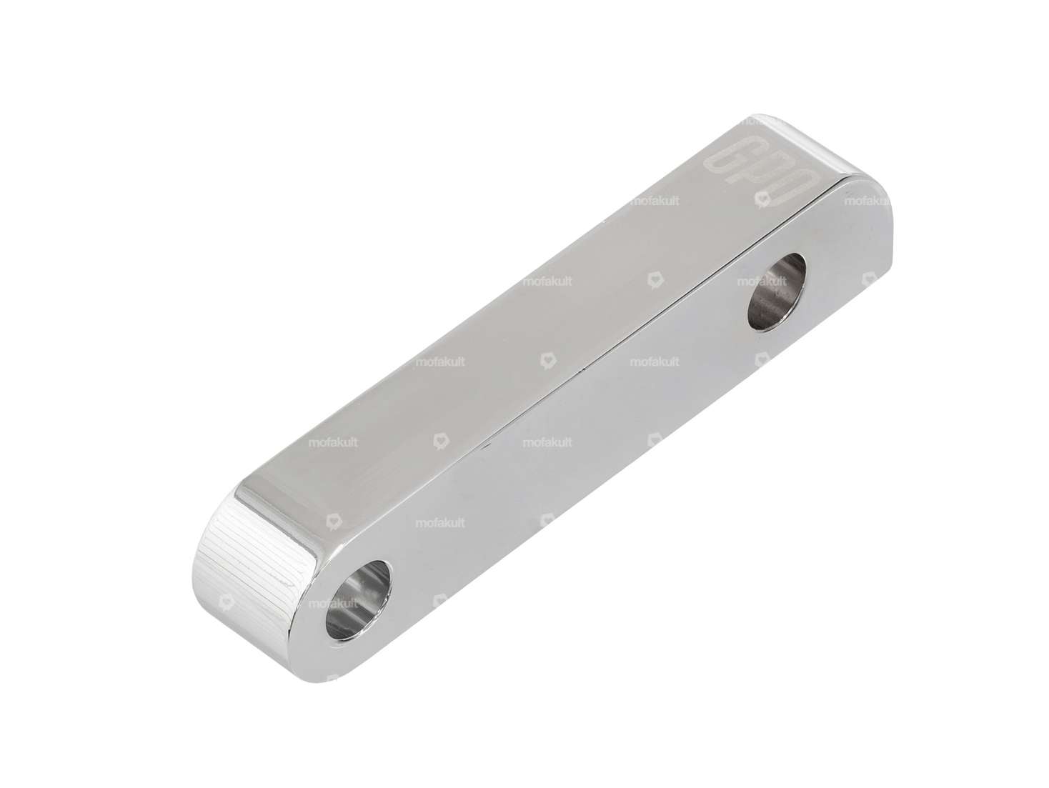 GPO saddle clamp aluminum chrome (CNC) | Puch Maxi Carousel Image 1