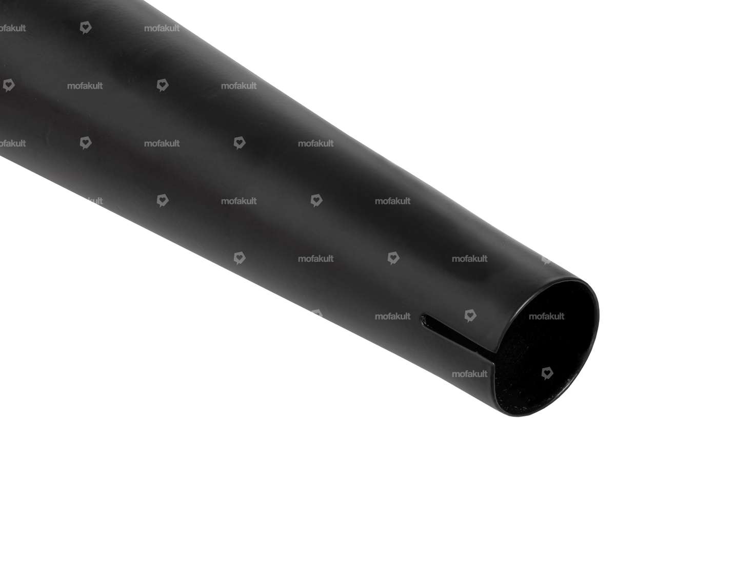 Auspuff Boss Demper Ø 28 / 60 mm mit Lasche schwarz | Puch Carousel Image 2