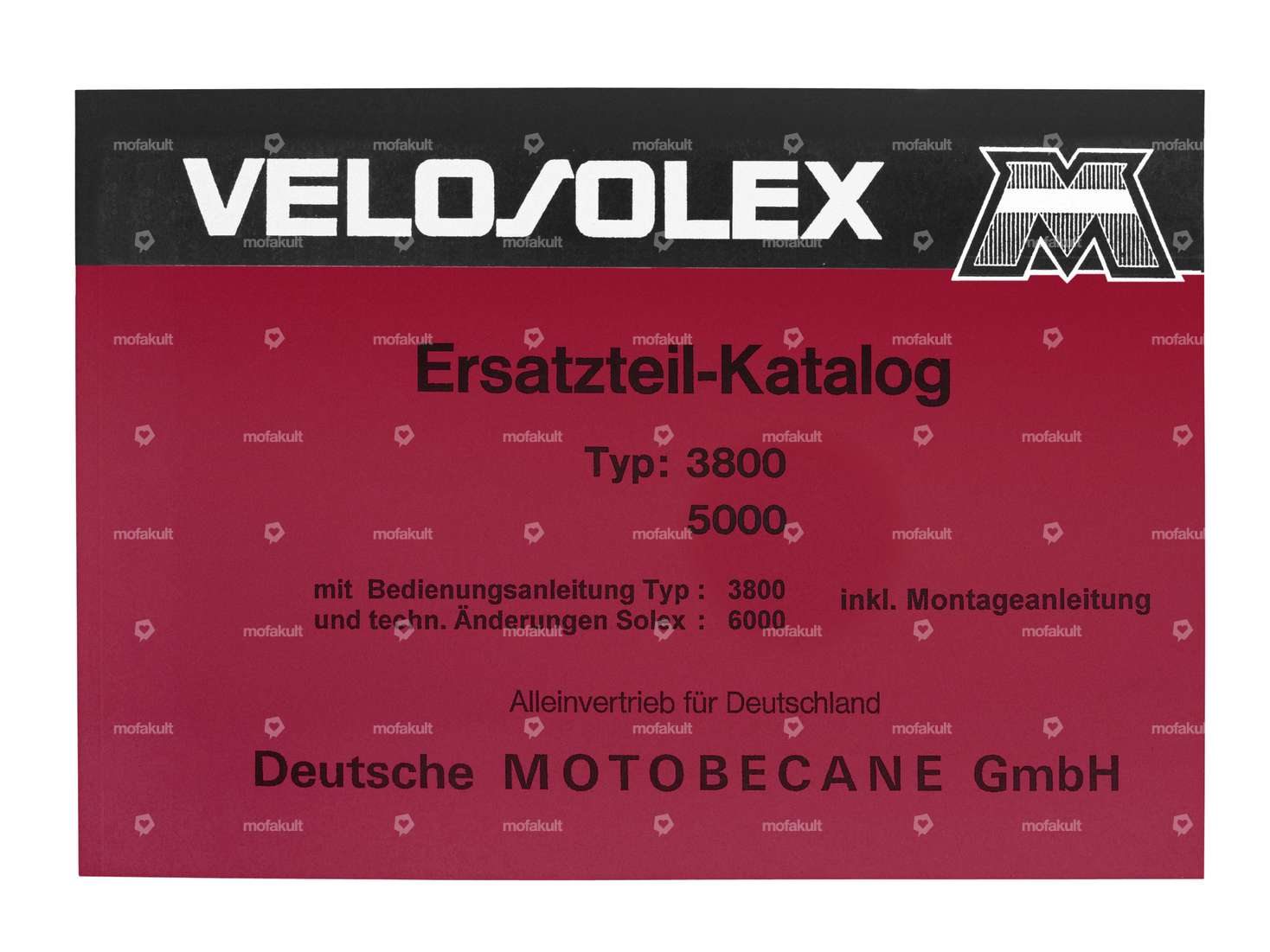Ersatzteilkatalog Velosolex / Solex 3800, 5000 Carousel Image 1