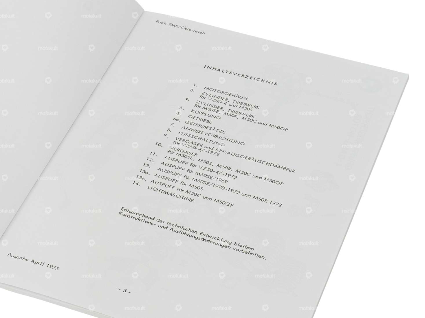 Ersatzteilkatalog | Puch M50, VZ50 4-Gang (AT) Carousel Image 2