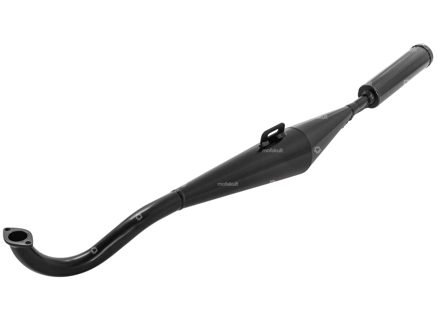 HOMOET exhaust P4 Special (longer center section) black | Puch Carousel Image 1