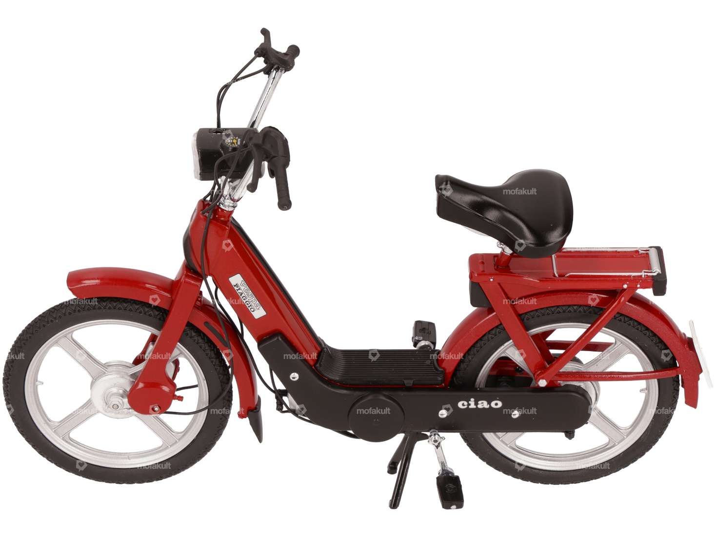 Vespa Piaggio Ciao metallic red Miniature scale model 1:10 (1A-quality) Carousel Image 1