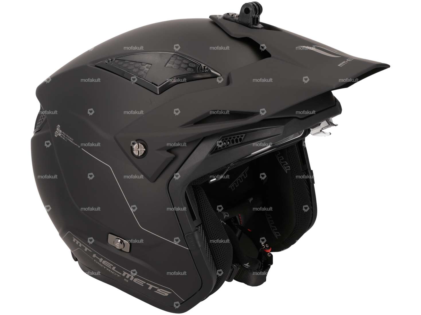 MT Helmets Jet-Helm «Trial» schwarz matt (S-XL) Carousel Image 6