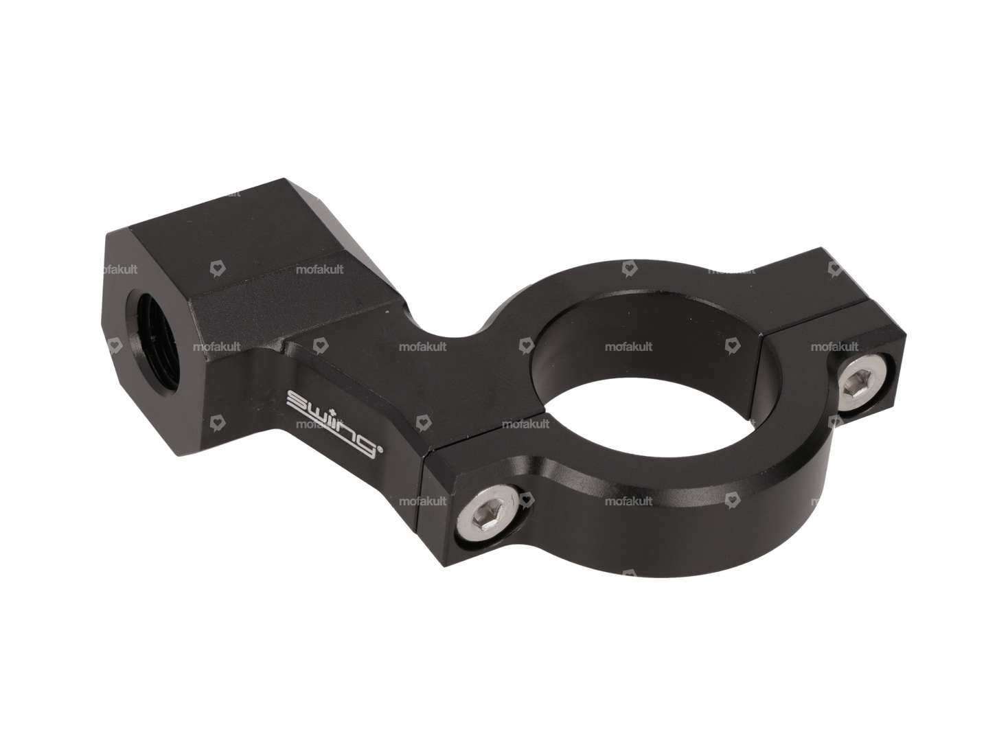 swiing® ingenious Spiegelhalterung M10 Alu schwarz Carousel Image 2