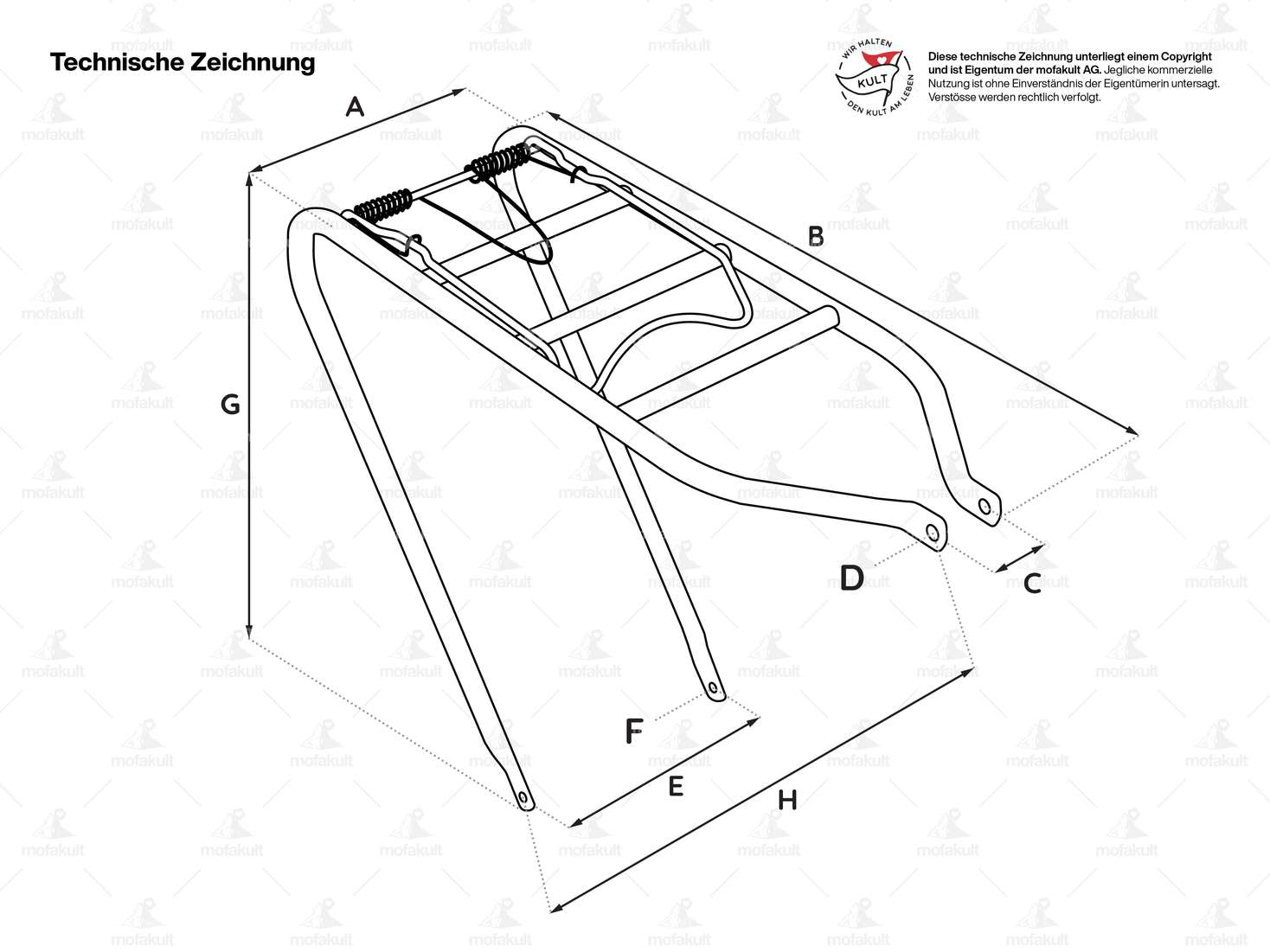 GPO Gepäckträger 19" (ESGE) Chrom | Puch X30 Velux Carousel Image 3
