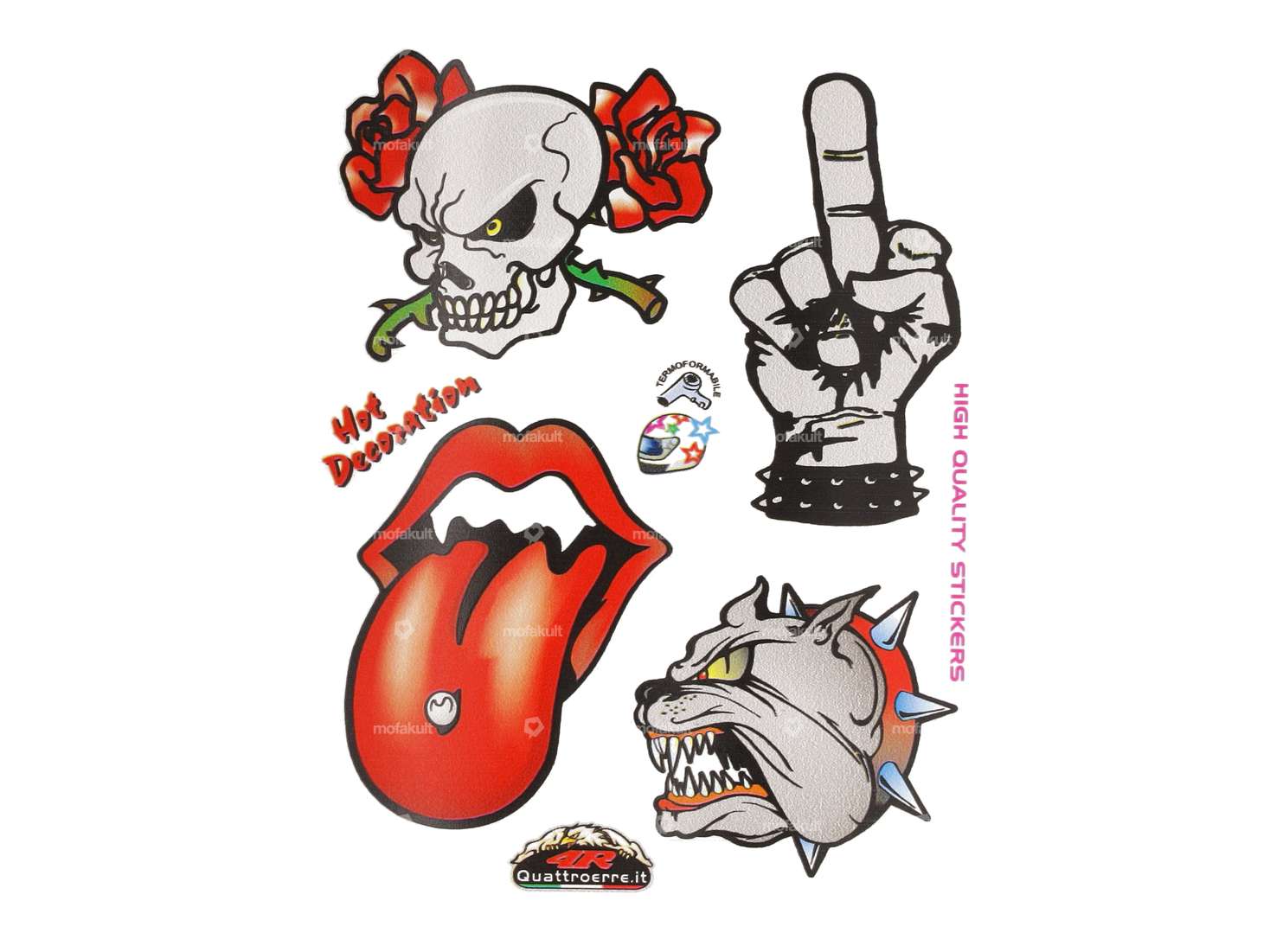 Aufkleber «Comicstyle» 120 x 95 mm Carousel Image 1