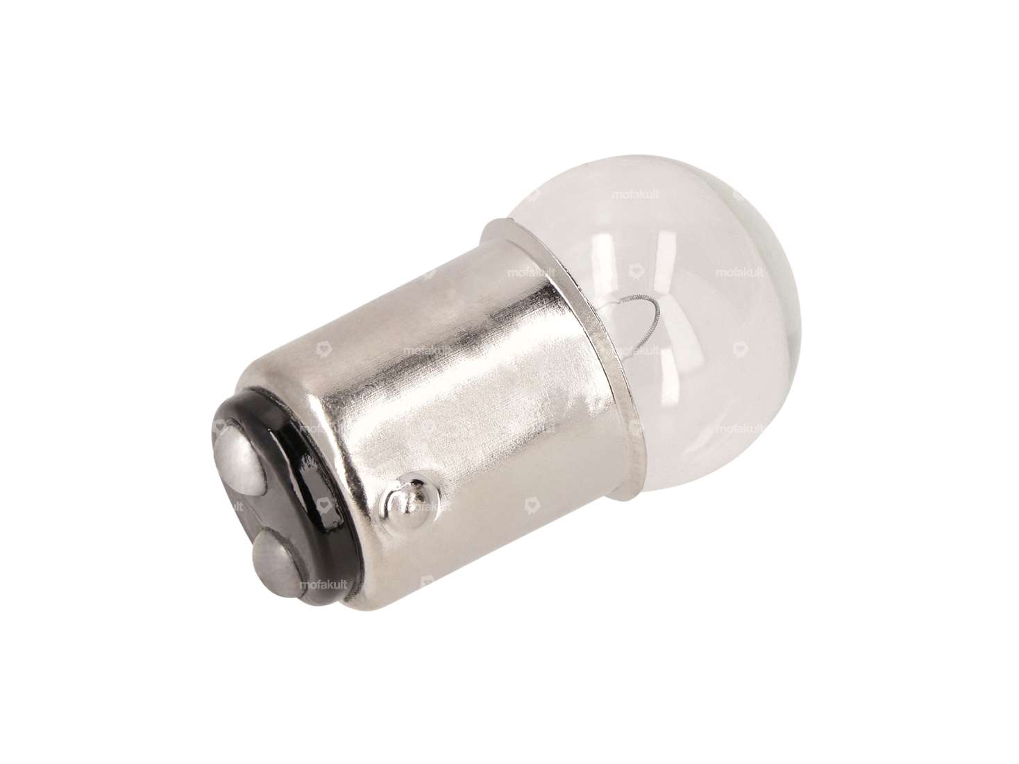 GPO Birne 12V - 5W (BA15d, G18) 1-faden Doppelsockel Carousel Image 1