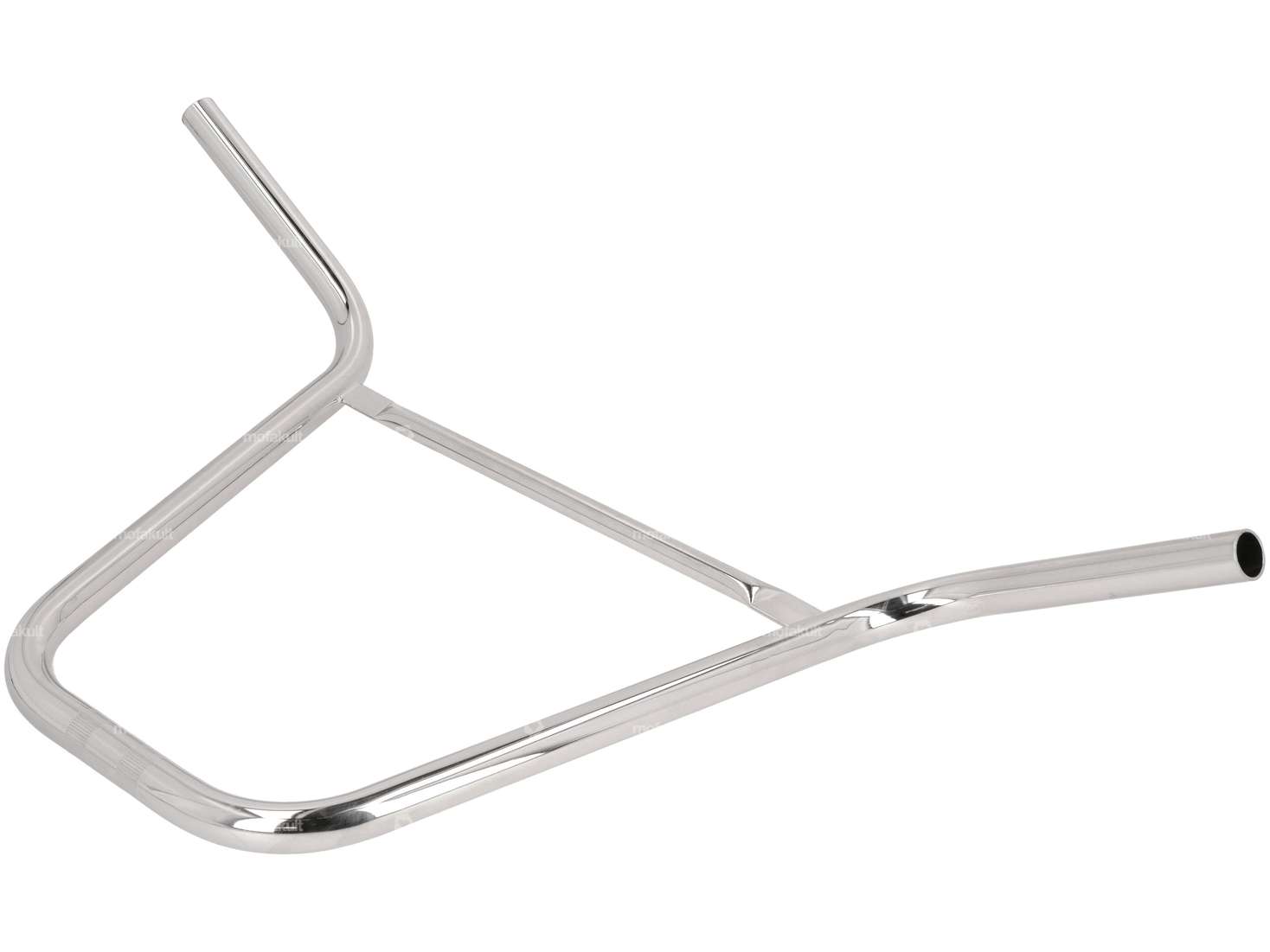 Handlebar fork plate 35 cm curved with chrome strut Carousel Image 2