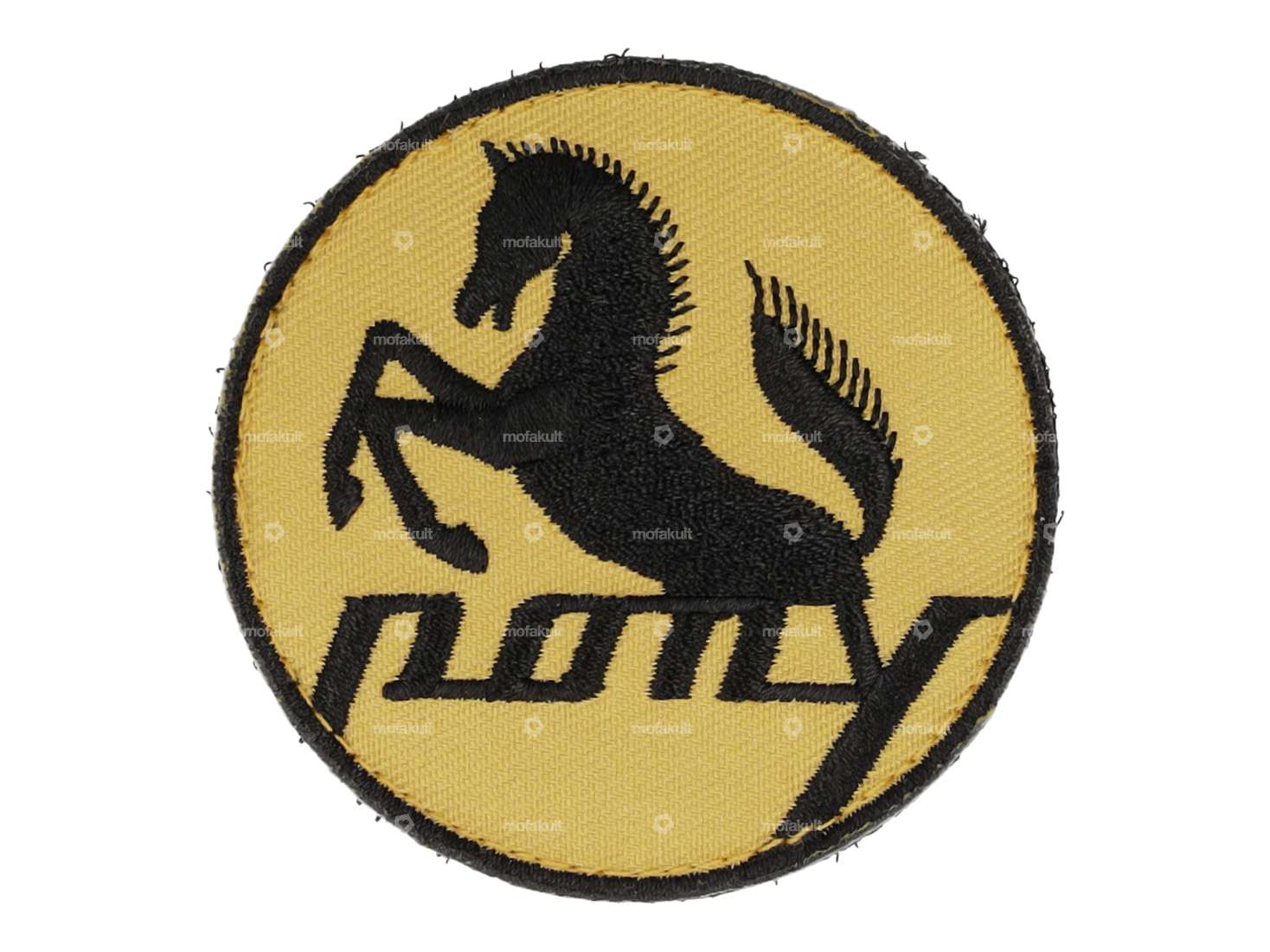 mk-Merch Aufnäher «Pony» rund Carousel Image 1