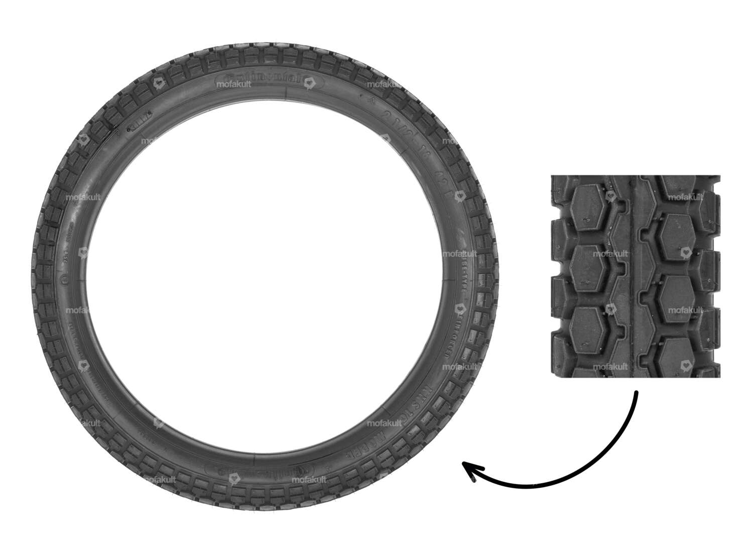 Continental 2.50 x 16" tires KKS Carousel Image 1