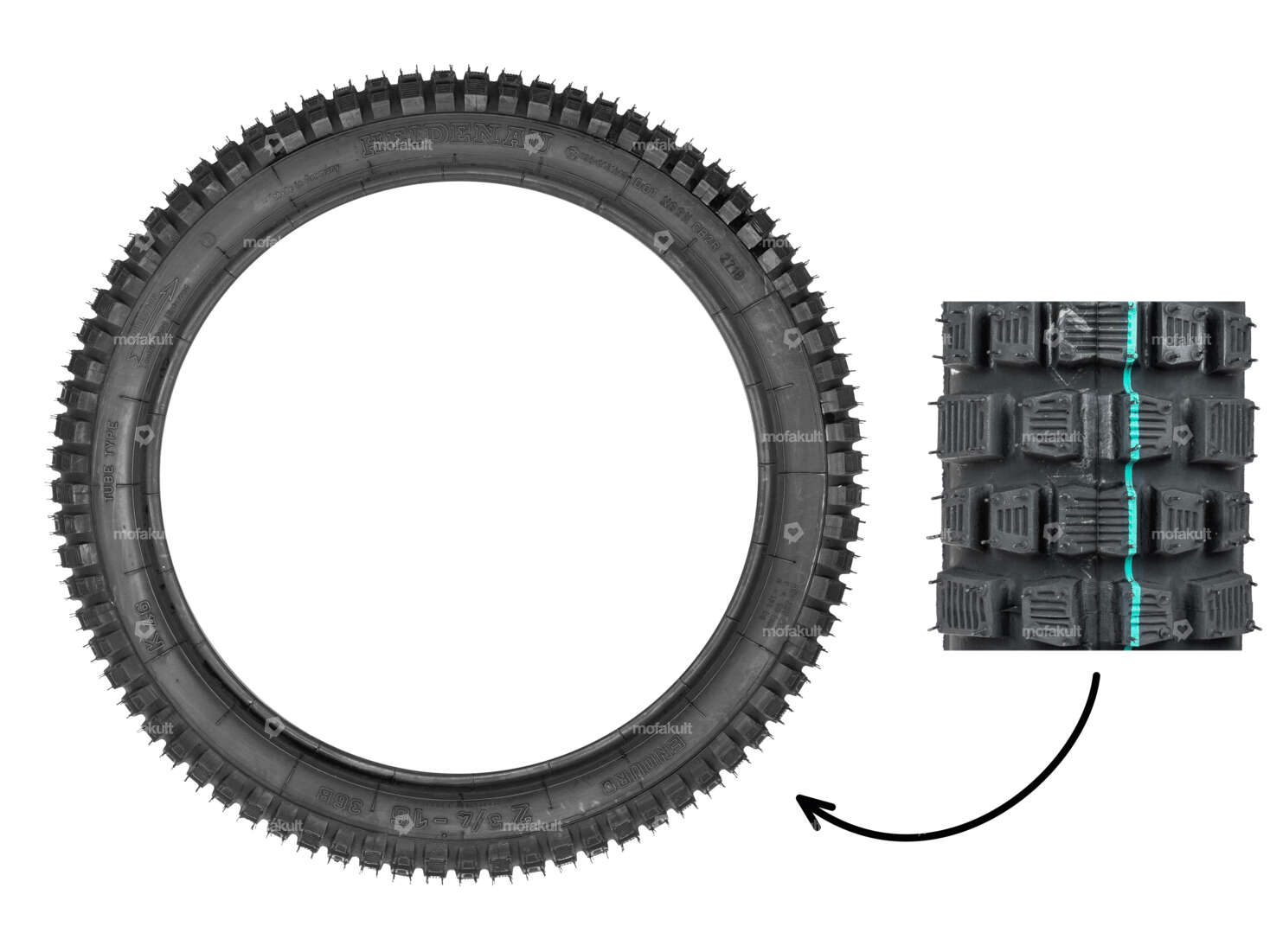 Heidenau 2.75 x 16" Reifen K46 Stollen Carousel Image 1