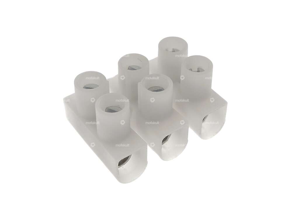 Lüsterklemme 3-polig weiss klein (0.1 - 2.5 mm²) Carousel Image 1