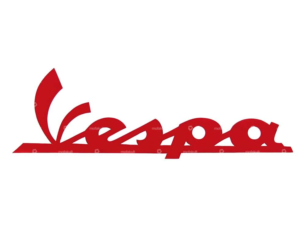 Aufkleber Vespa rot Carousel Image 1