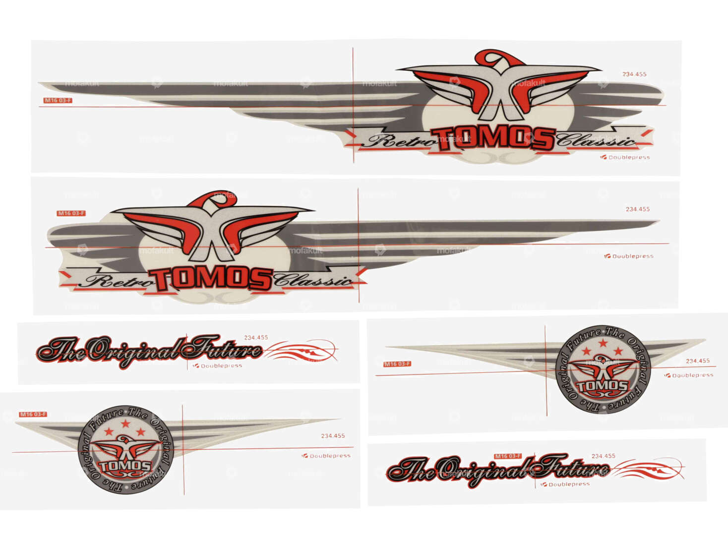 Tomos "The Original Future" sticker set Carousel Image 1