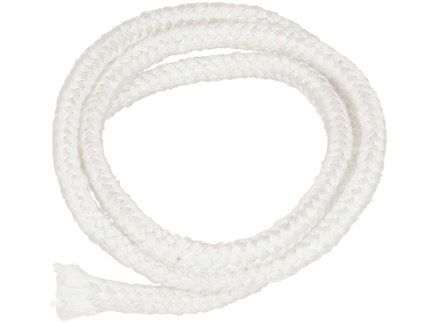 VITCAS sealing cord 8 mm glass fiber solid white (per meter) Carousel Image 1