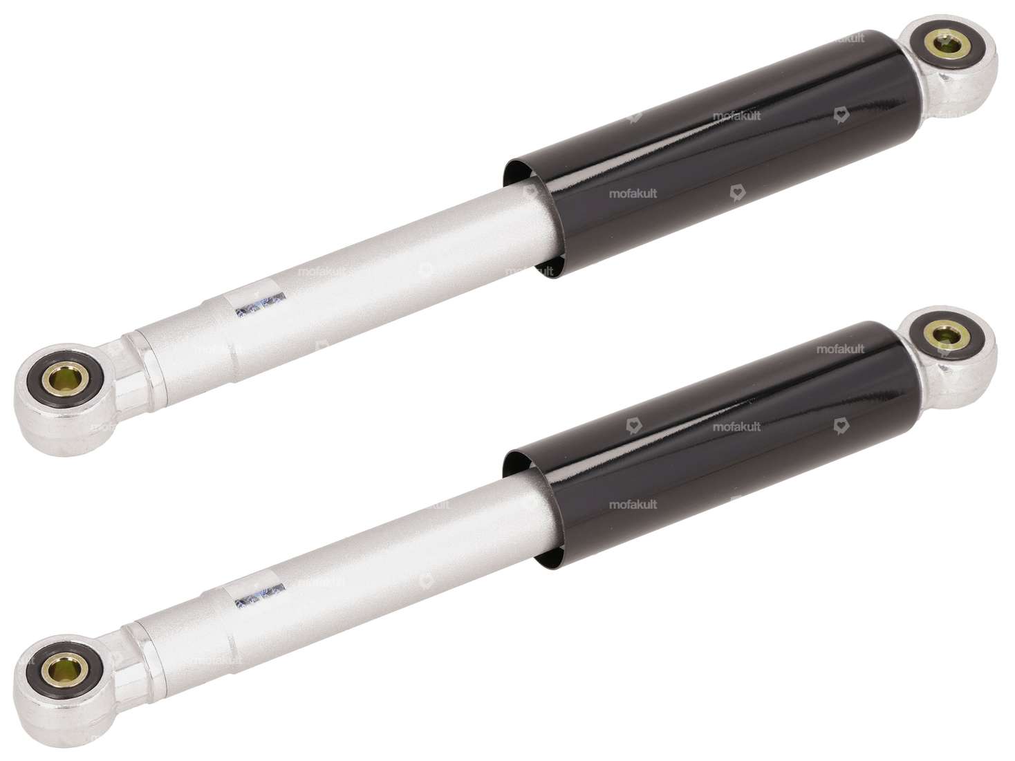 Stossdämpfer 30 cm silber / schwarz (Paar) | Puch Maxi S, Supermaxi Carousel Image 1