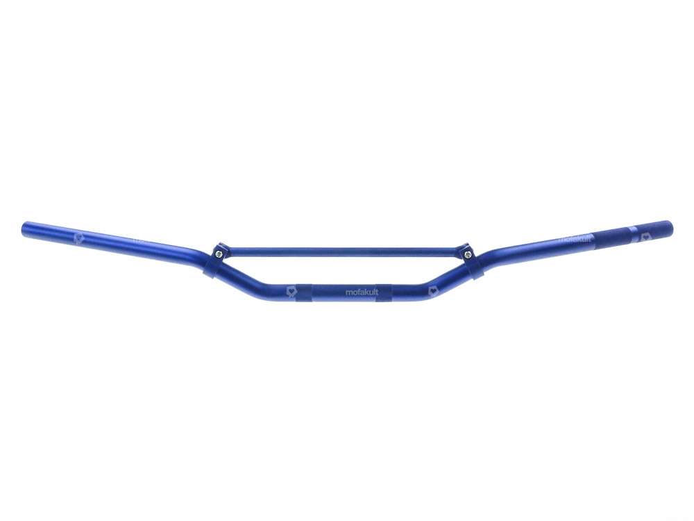 Racing handlebar fork plate 8 cm / wide aluminum blue Carousel Image 1