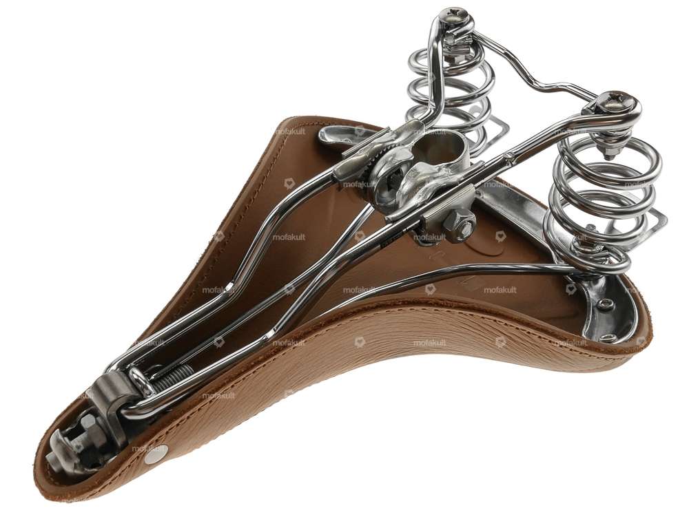 Sattel *mofakult-Edition* Leder Tonnenfedern hellbraun Carousel Image 6