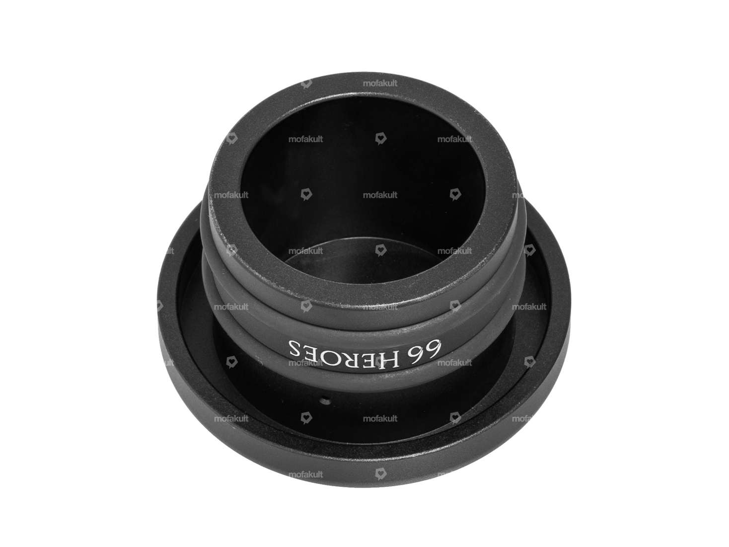 66HEROES Tank cap aluminum "66HEROES" round black | Piaggio SI Carousel Image 2