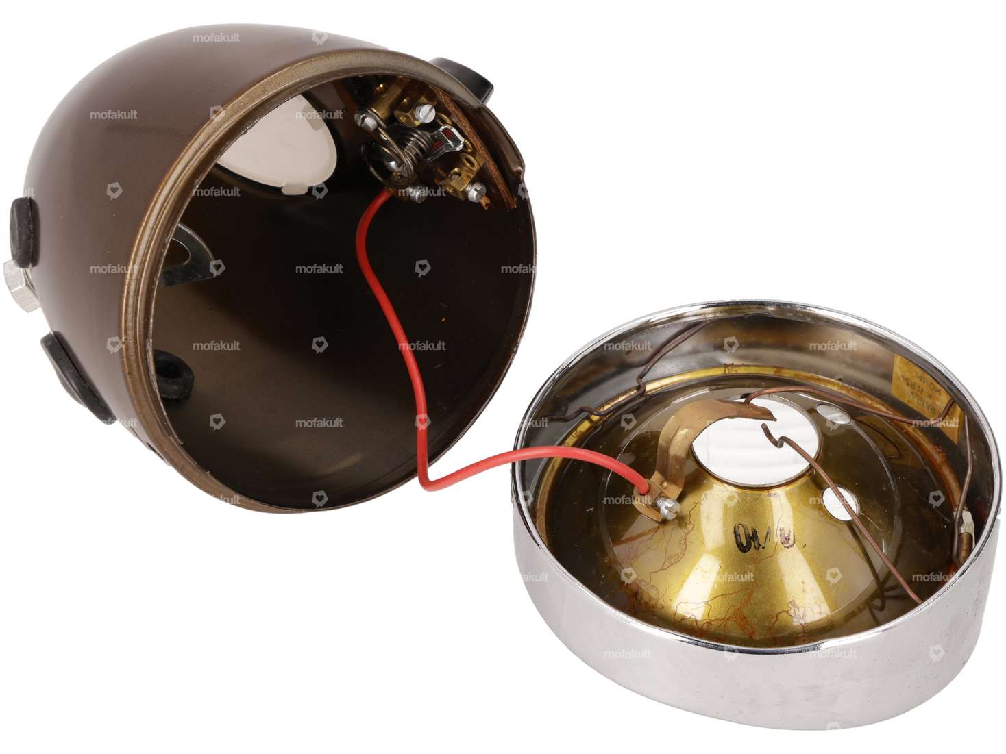 Union egg lamp with switch (center mounting) brown NOS Carousel Image 4