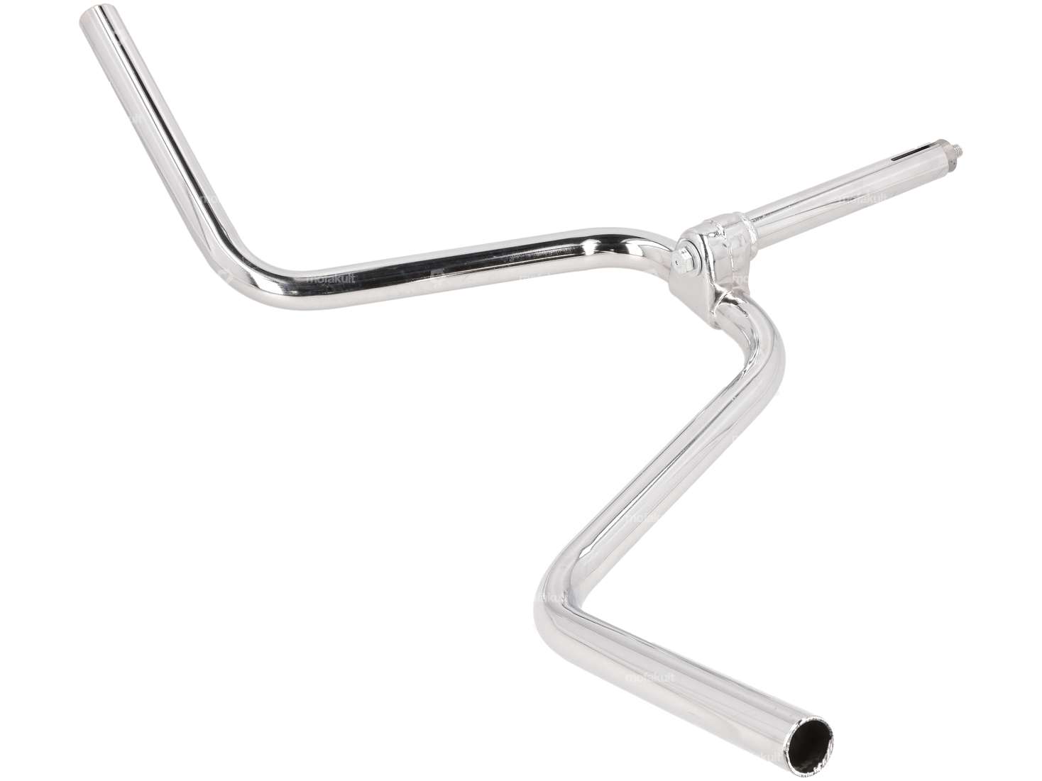 Handlebar stem 23 cm curved chrome Carousel Image 3