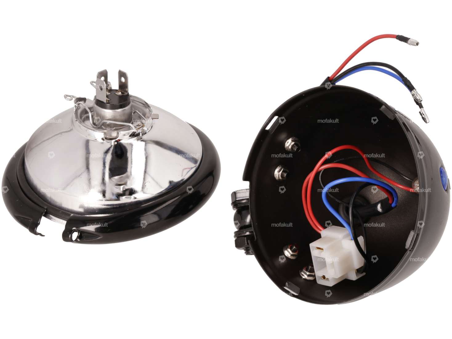 Scheinwerfer «Harley» Ø 12 cm schwarz Carousel Image 4