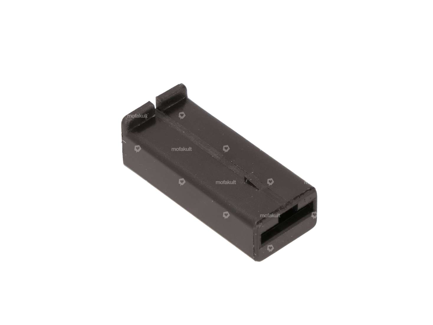 Flat plug housing 6.3 mm male 1-pin black Carousel Image 2