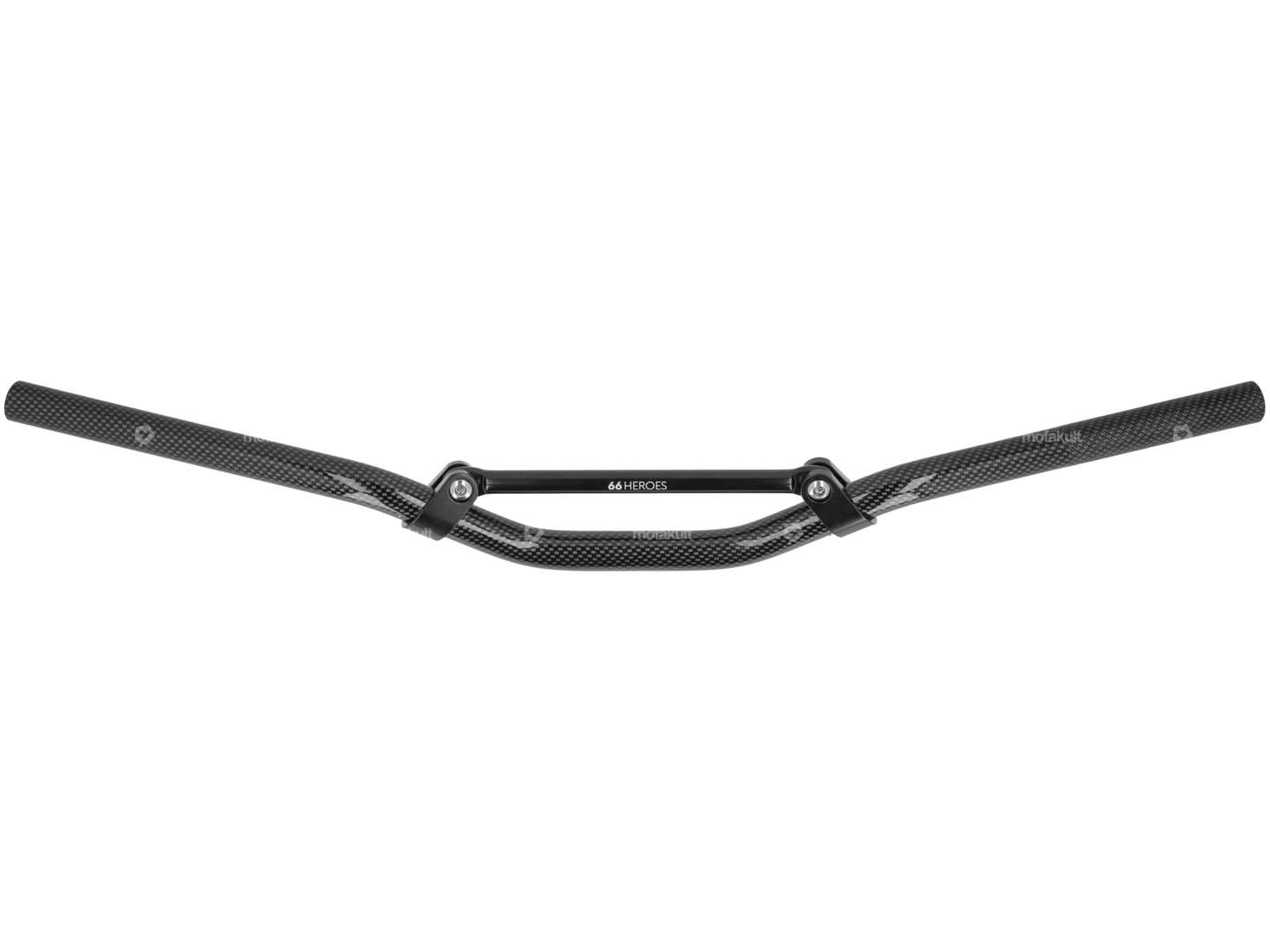 66HEROES Rennlenker Gabelplatte 7 cm Alu Carbon glänzend Carousel Image 1