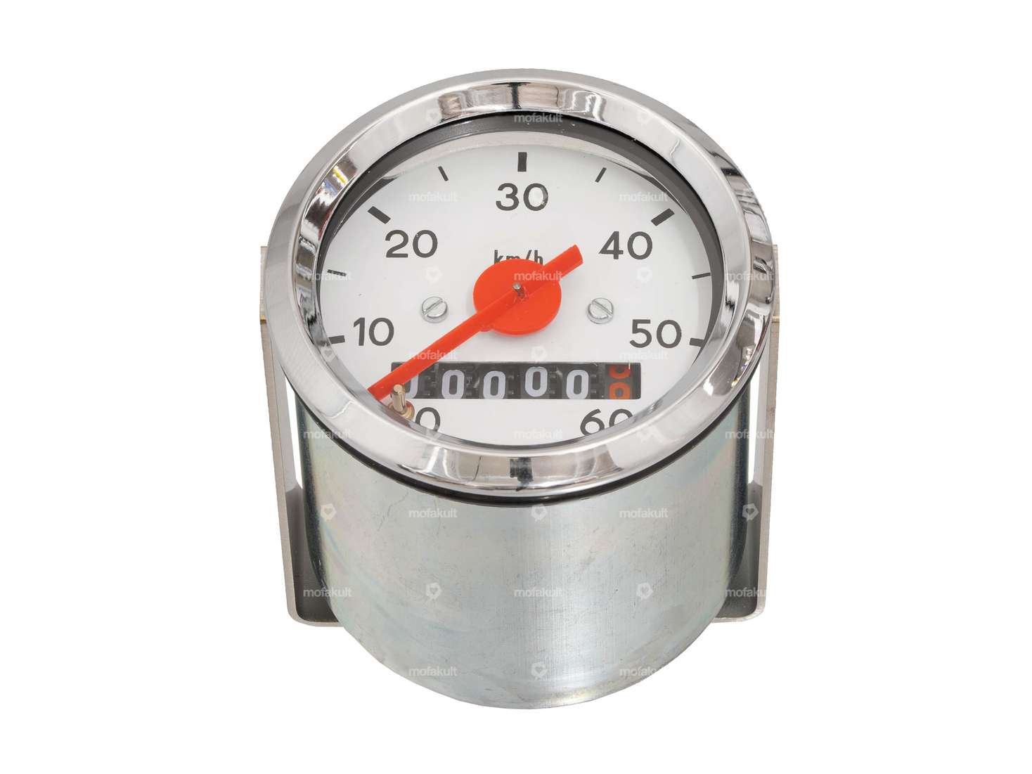 Speedometer 60 km/h Ø 48 mm (white dial) Carousel Image 1
