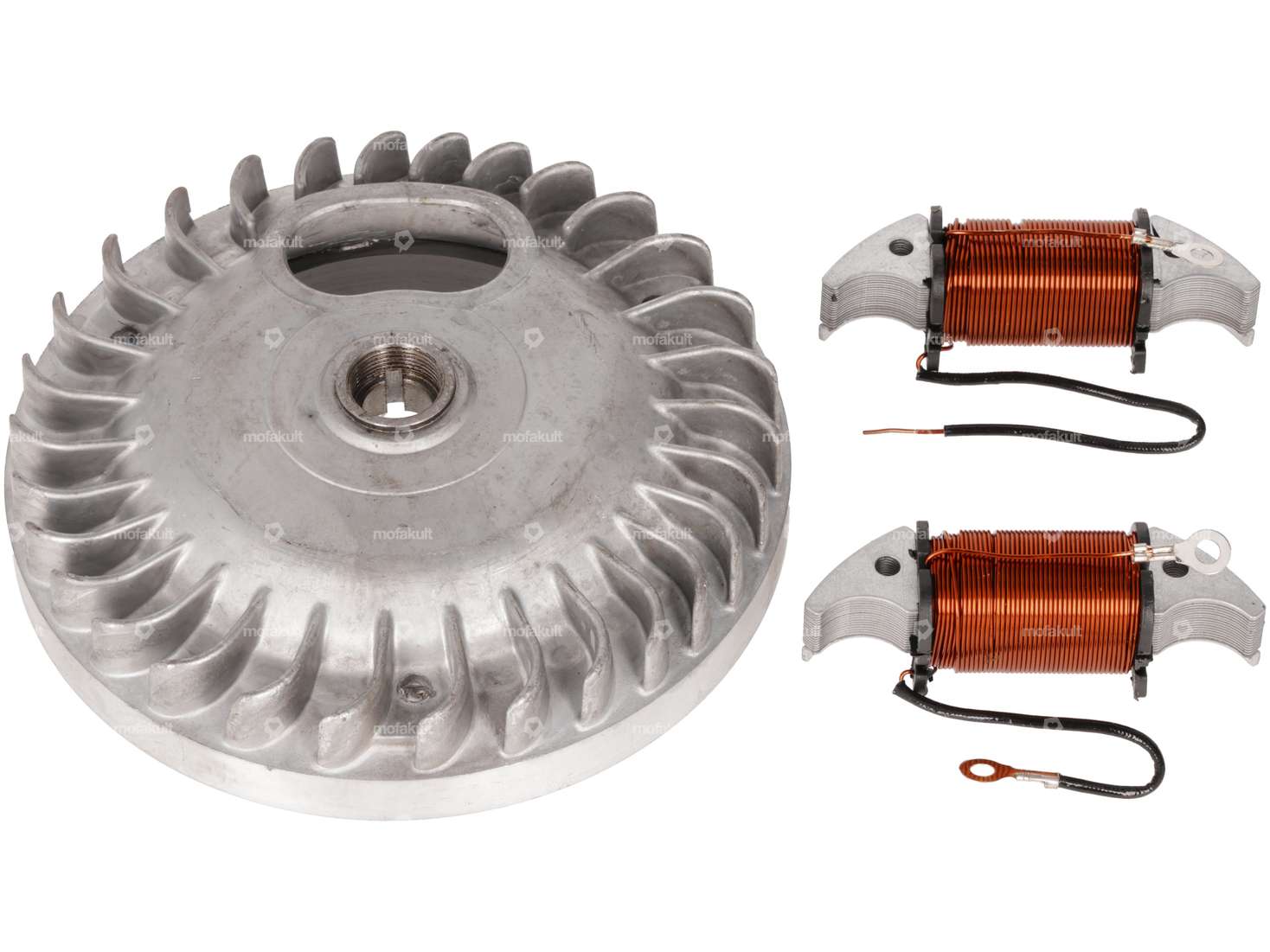 Schwungrad Unterbrecherzündung inkl. Spulen | Piaggio Ciao, SI, Bravo, Boxer Carousel Image 1