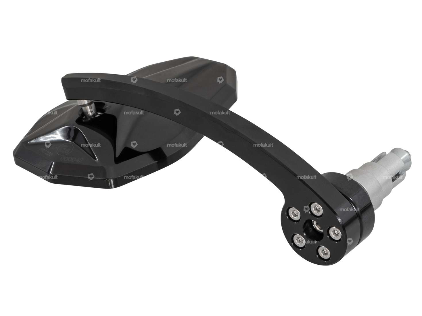 HIGHSIDER Spiegel CNC «Evo» eckig Steckvariante schwarz Carousel Image 2