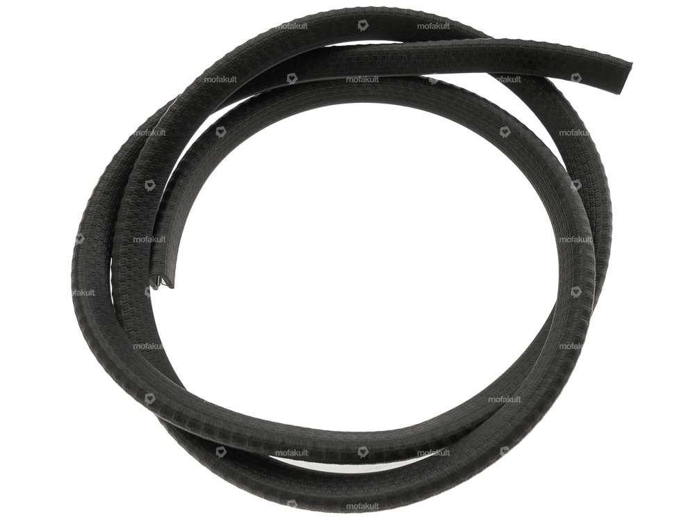 Edge protection 1 - 3 mm black reinforced (per meter) Carousel Image 1