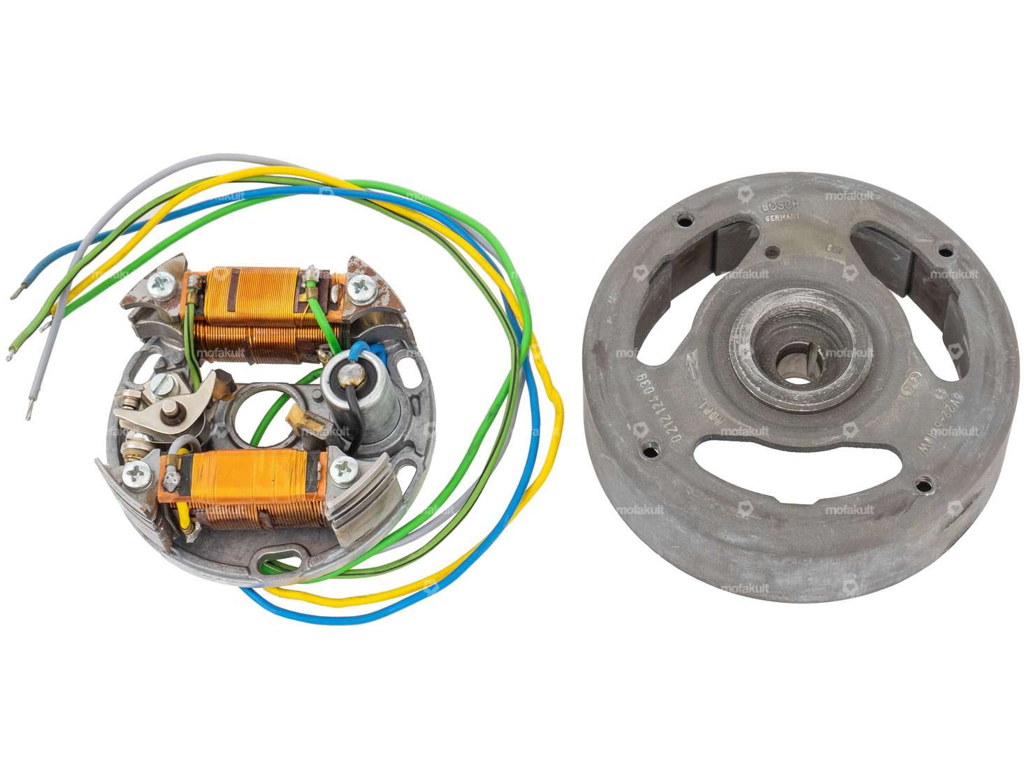 Ignition clockwise external ignition coil / additional light coils 6V 22-5 / 10W NOS Carousel Image 1