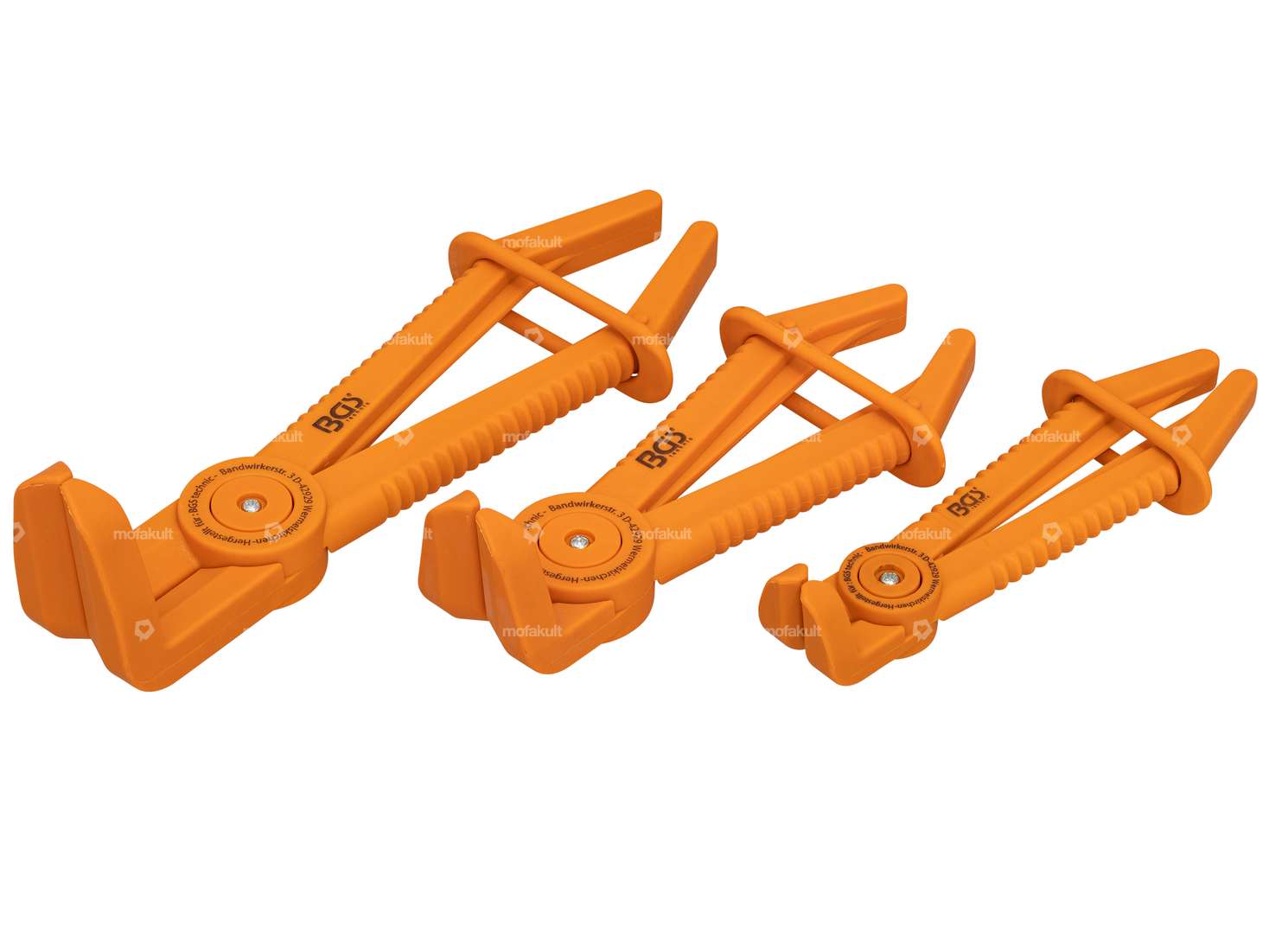 BGS Klemmzangen-Set (Ø 3 - 24 mm) abgewinkelt Kunststoff Carousel Image 1