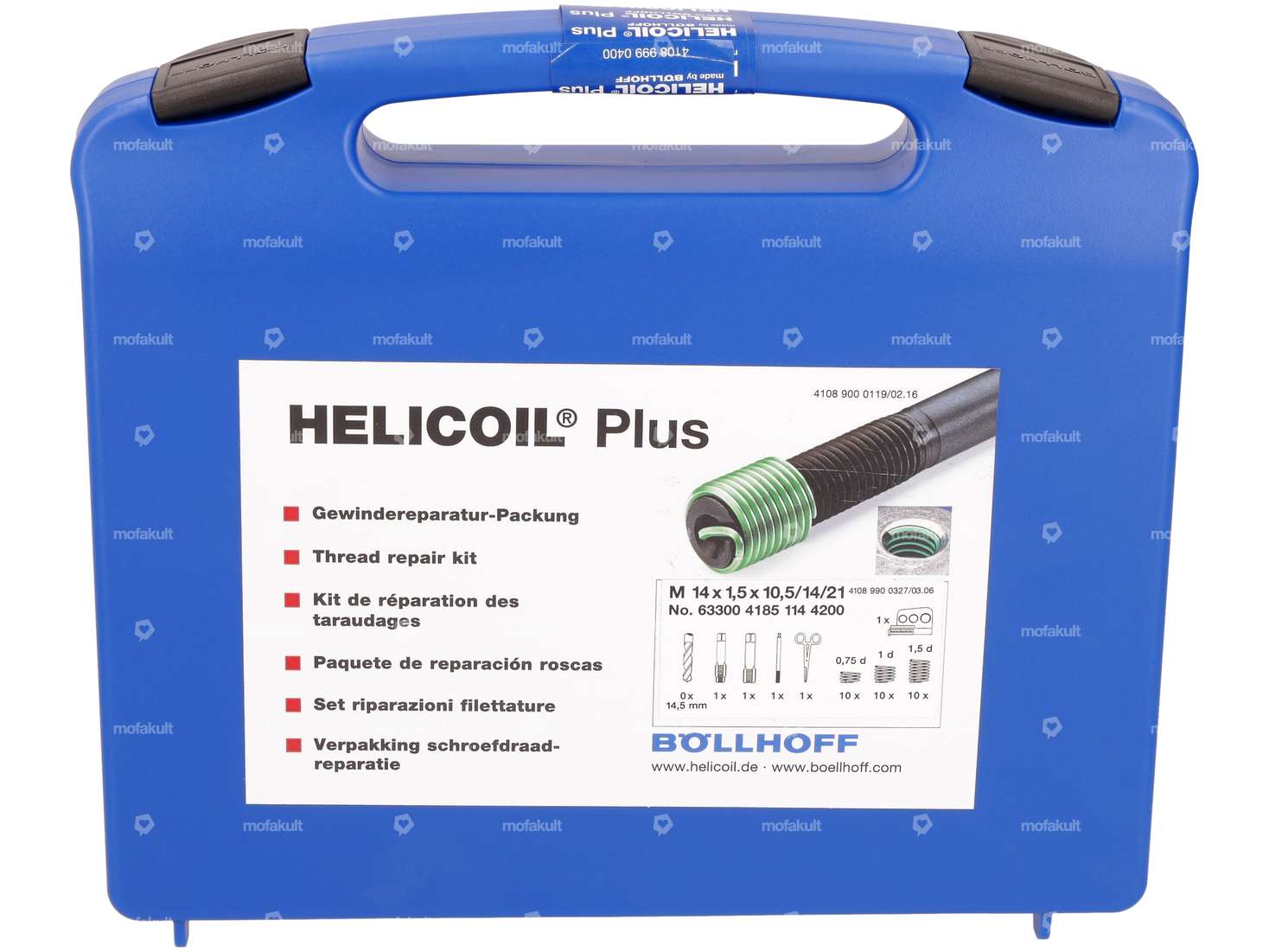 HeliCoil Gewinde-Reparatur-Set M14x1.5 Ölzapfenbohrung (Feingewinde) Carousel Image 1