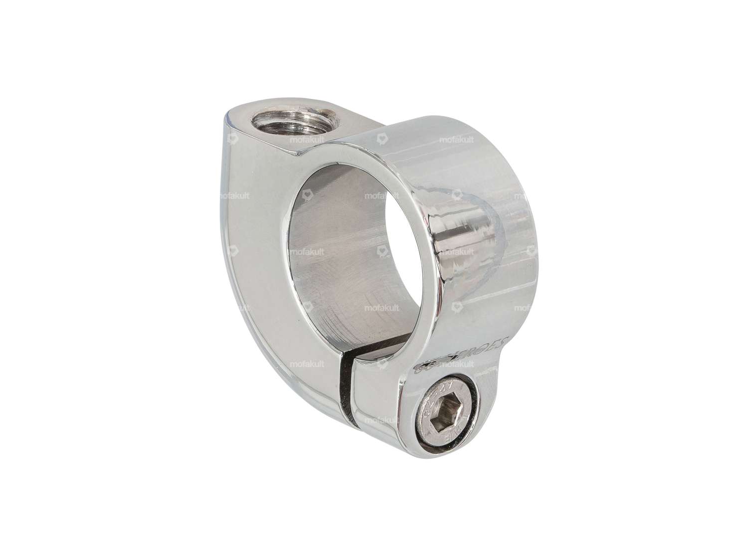 66HEROES Spiegelhalterung M10 Alu Chrom Carousel Image 1