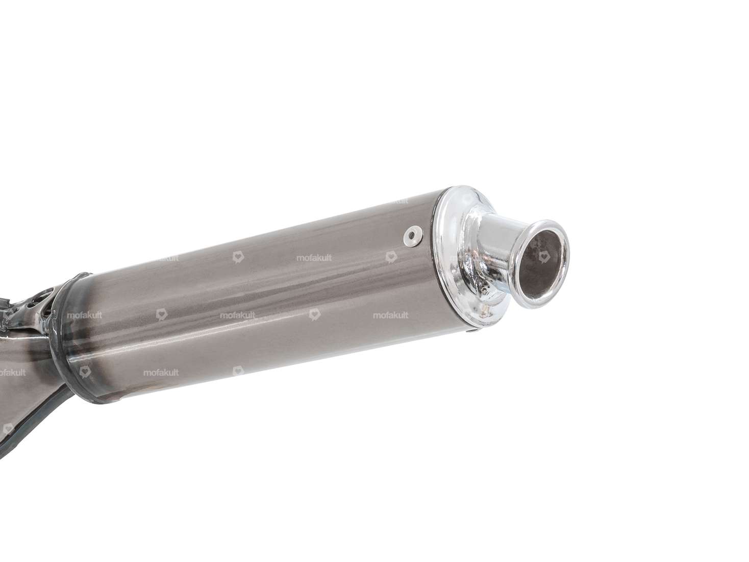 TECNO Auspuff «flat belly» blanco | Puch Maxi Carousel Image 3