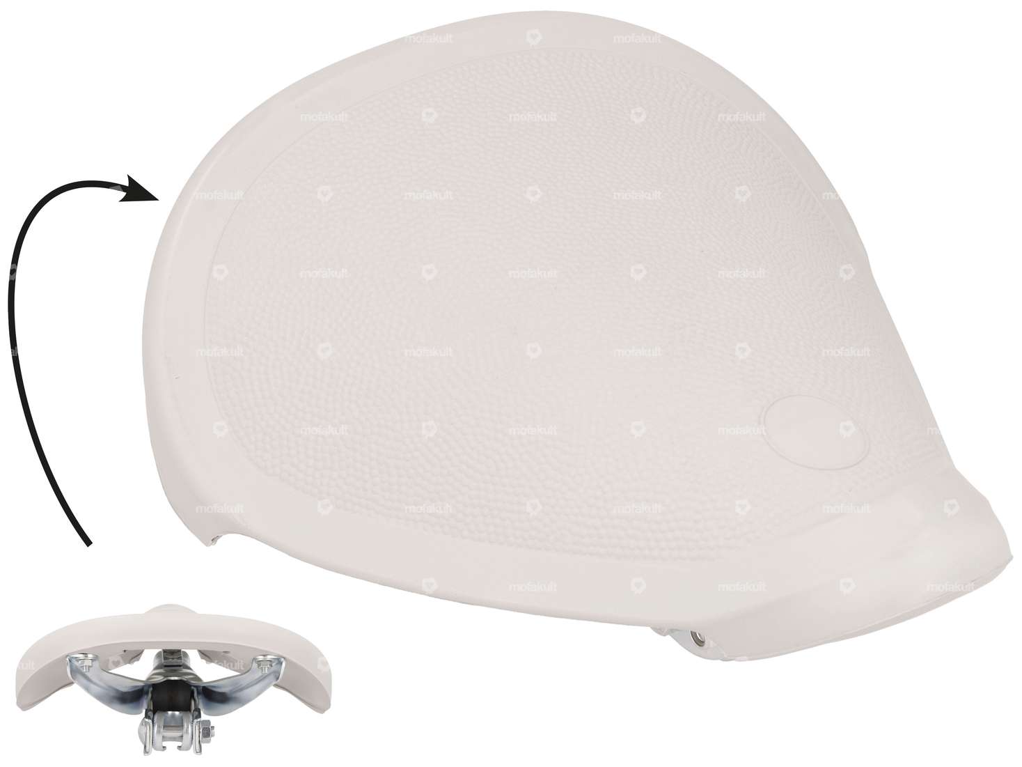 Sattel Bategu BTG (Nachbau) grau Carousel Image 1