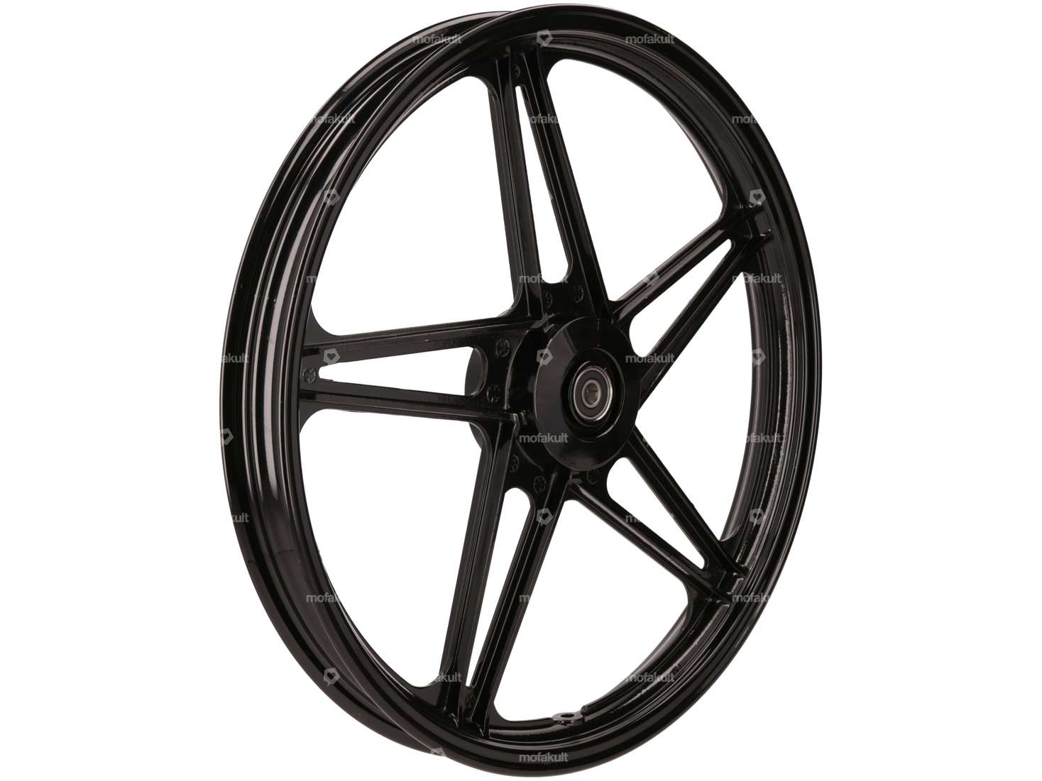 17" Vorderrad Guss schwarz mit Bremsankerplatte Carousel Image 2